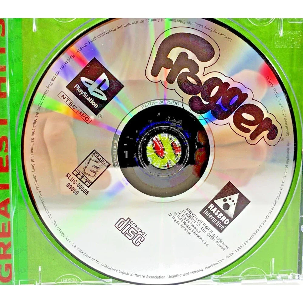 Frogger Greatest Hits Sony PlayStation 1998 Konomi Complete with Manual Tested
